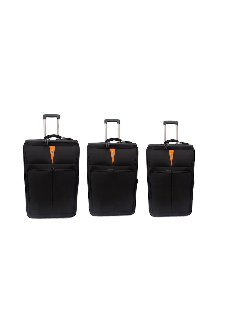 Set Trolere - 2 Roti - 3 Piese - ZC 6100 - Negru