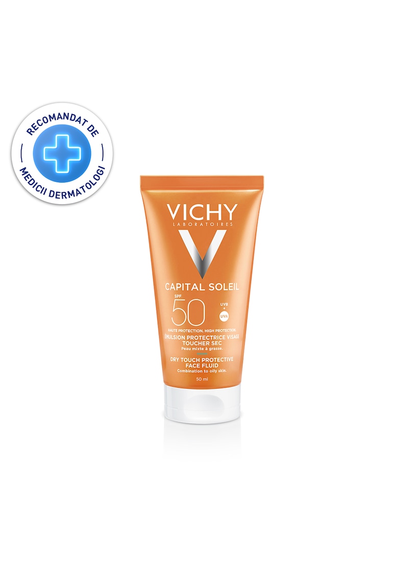 Emulsie matifianta protectie solara pentru fata SPF 50  Capital Soleil - 50 ml