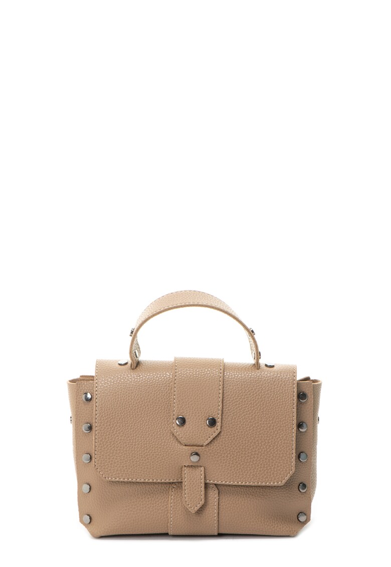 Geanta crossbody de piele ecologica - cu tinte