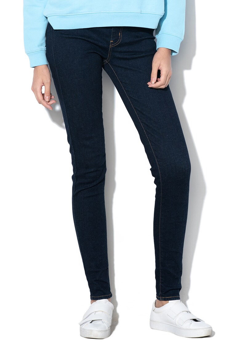 Blugi super skinny cu talie inalta Mile