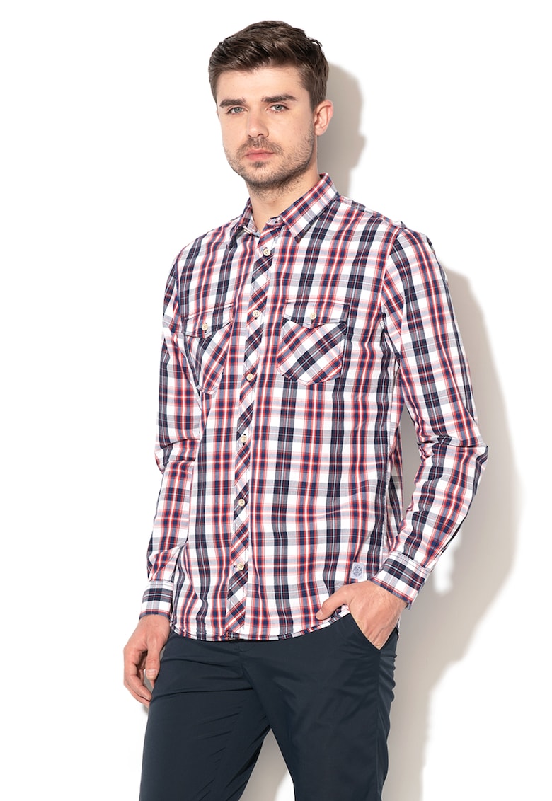 Camasa regular fit cu model in carouri