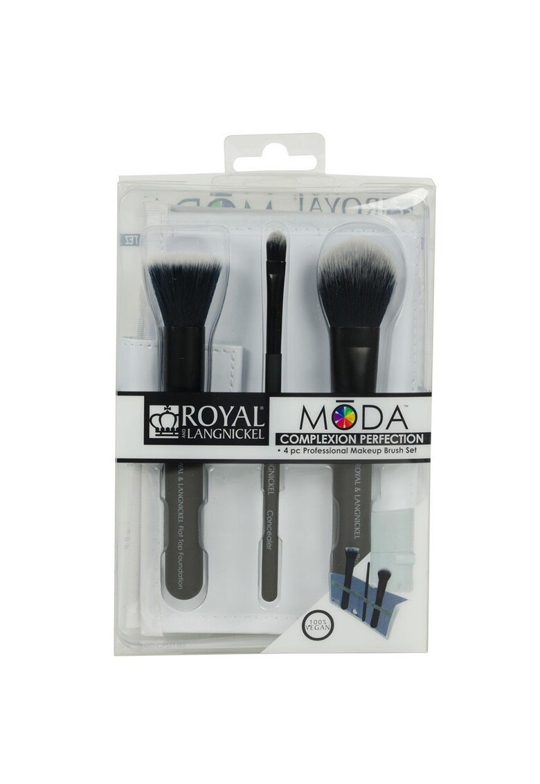 Moda Complexion Perfection Set Pensule 4 piese Negru