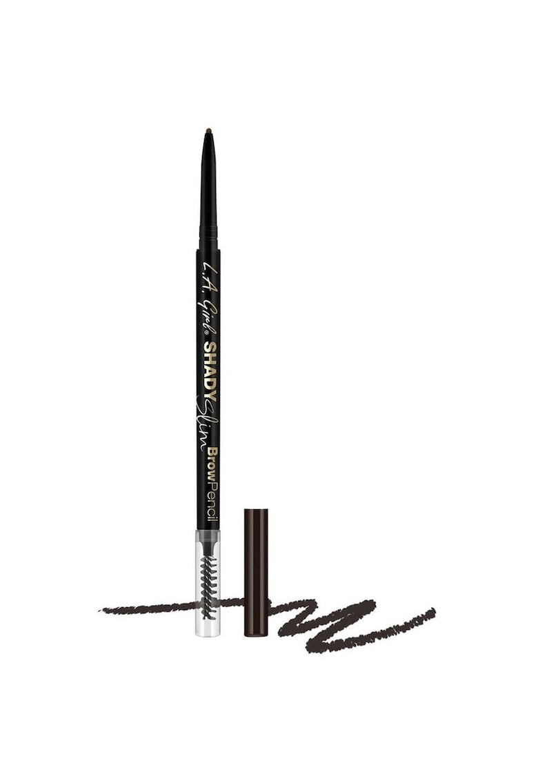 Creion definere sprancene L.A Girl Shady Slim Brow Pencil GB 359 Blackest Brown - 0.08g