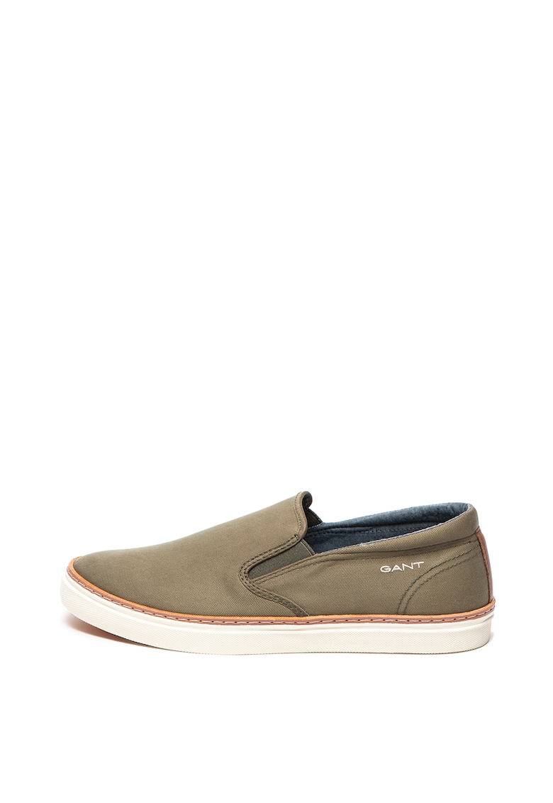 Pantofi slip-on cu garnitura de piele Bari