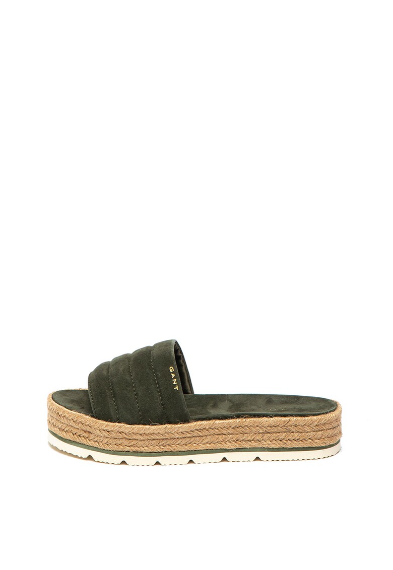 Papuci tip espadrile de piele intoarsa Cape Coral