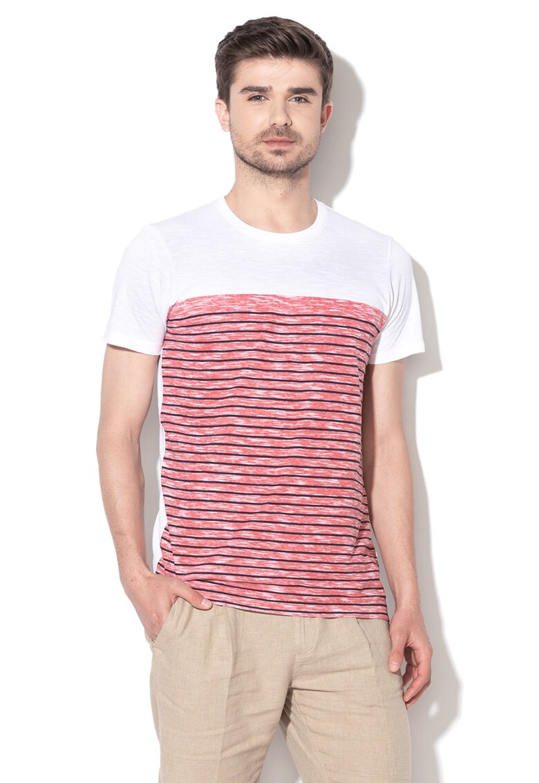 Tricou regular fit cu model in dungi