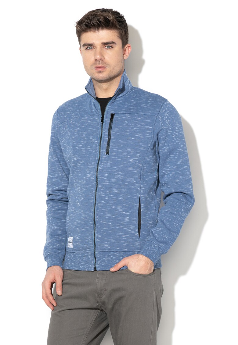 Bluza sport cu fermoar si buzunare oblice Menkar