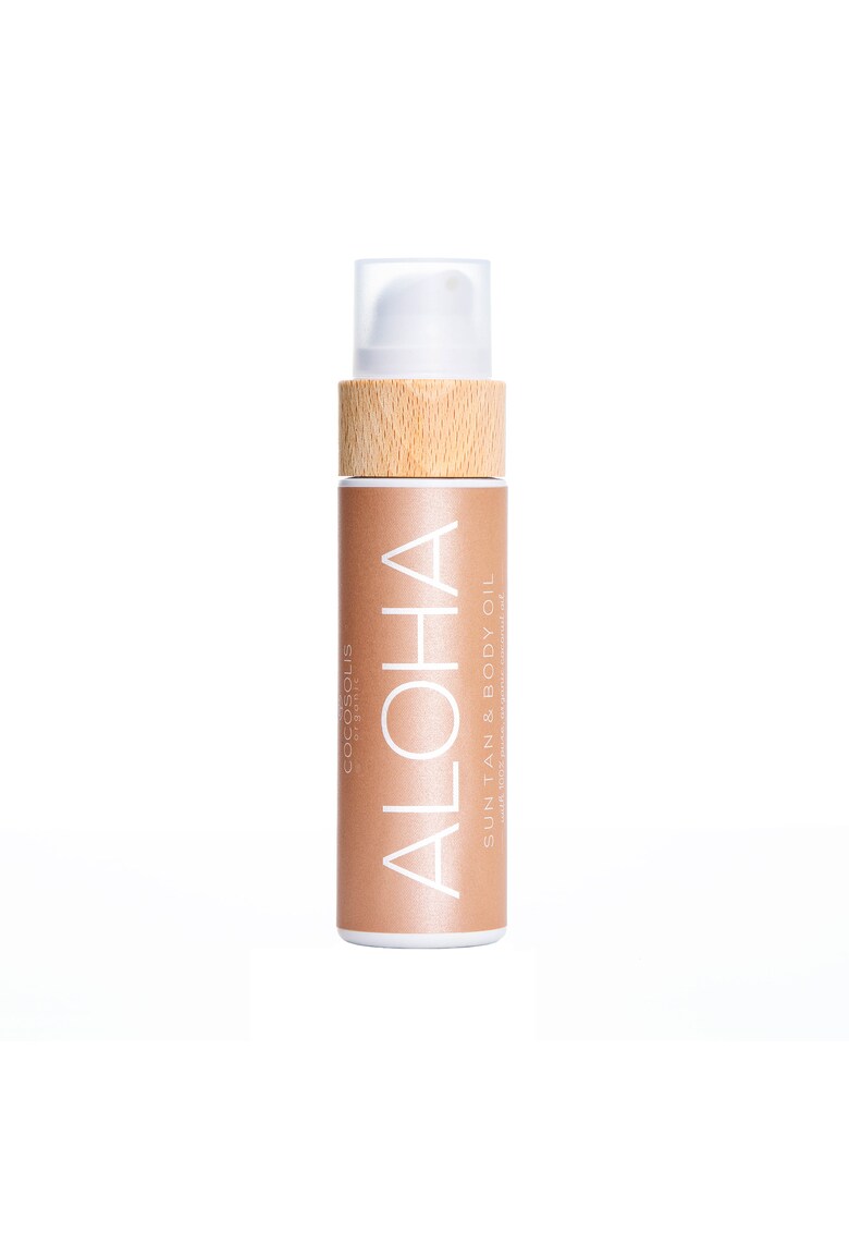 Ulei de bronzat de cocos organic ALOHA Ulei pentru bronzare si corp - 110 ml