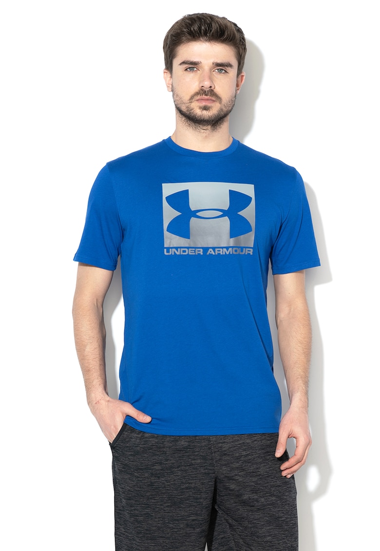 Tricou cu imprimeu logo pentru fitness Boxed