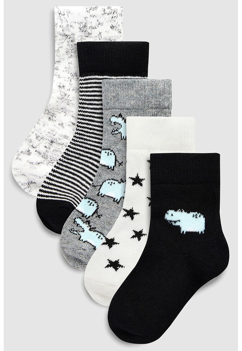 Set de sosete cu diverse modele - 5 perechi Set de sosete cu diverse modele - 5 perechi