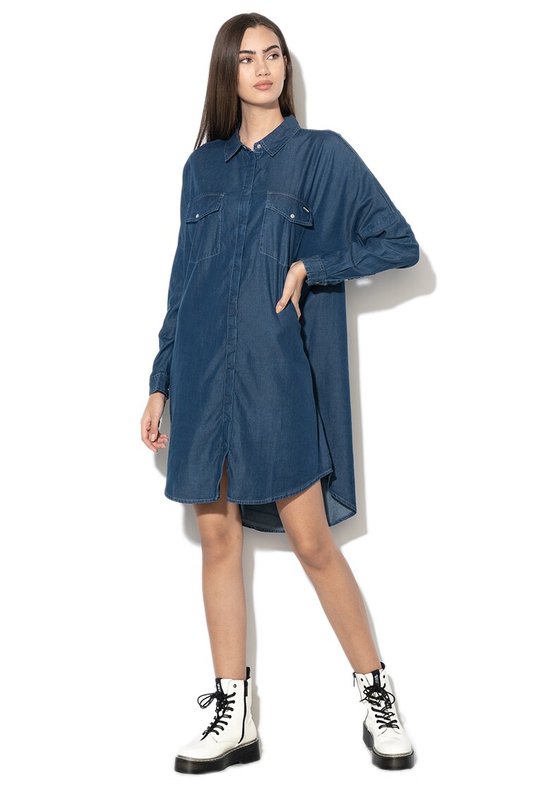 Rochie tip camasa cu croiala supradimensionata Casandra