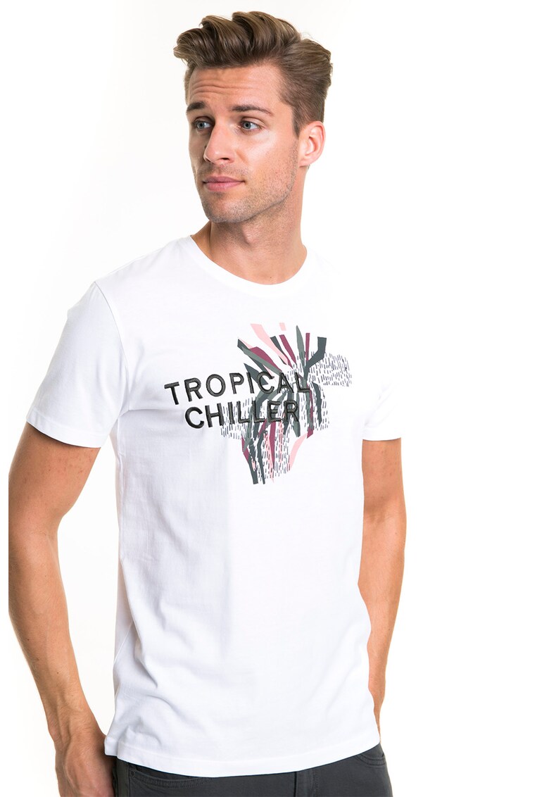 Tricou cu imprimeu grafic si text