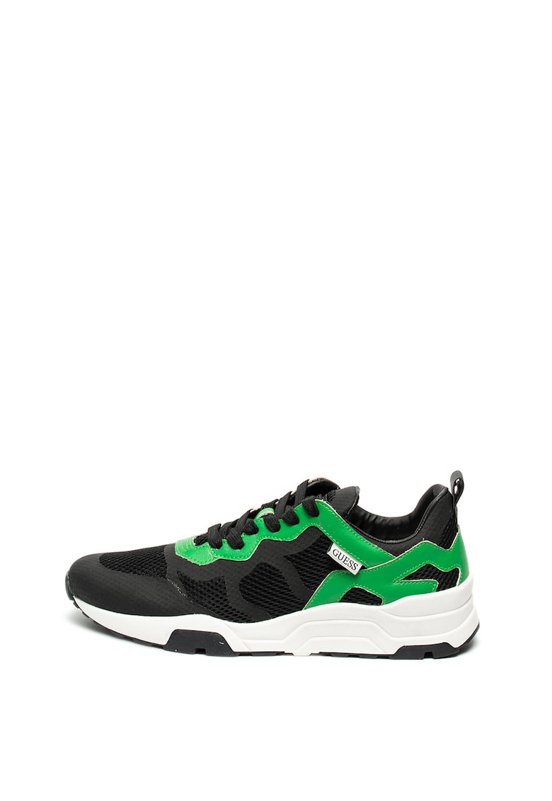 Pantofi sport de plasa cu garnituri de piele ecologica