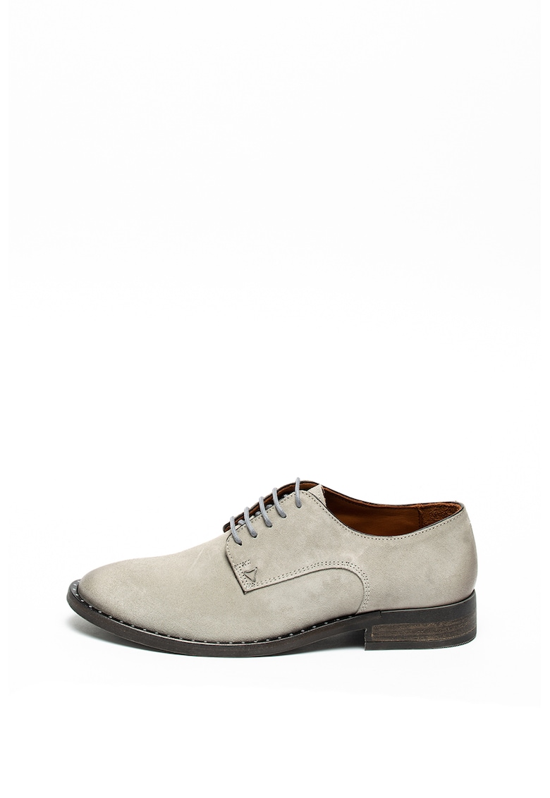 Pantofi derby de piele intoarsa
