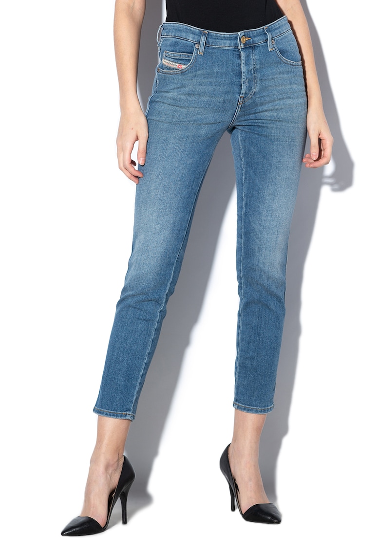 Blugi slim fit cu croiala skinny Babhila - Albastru