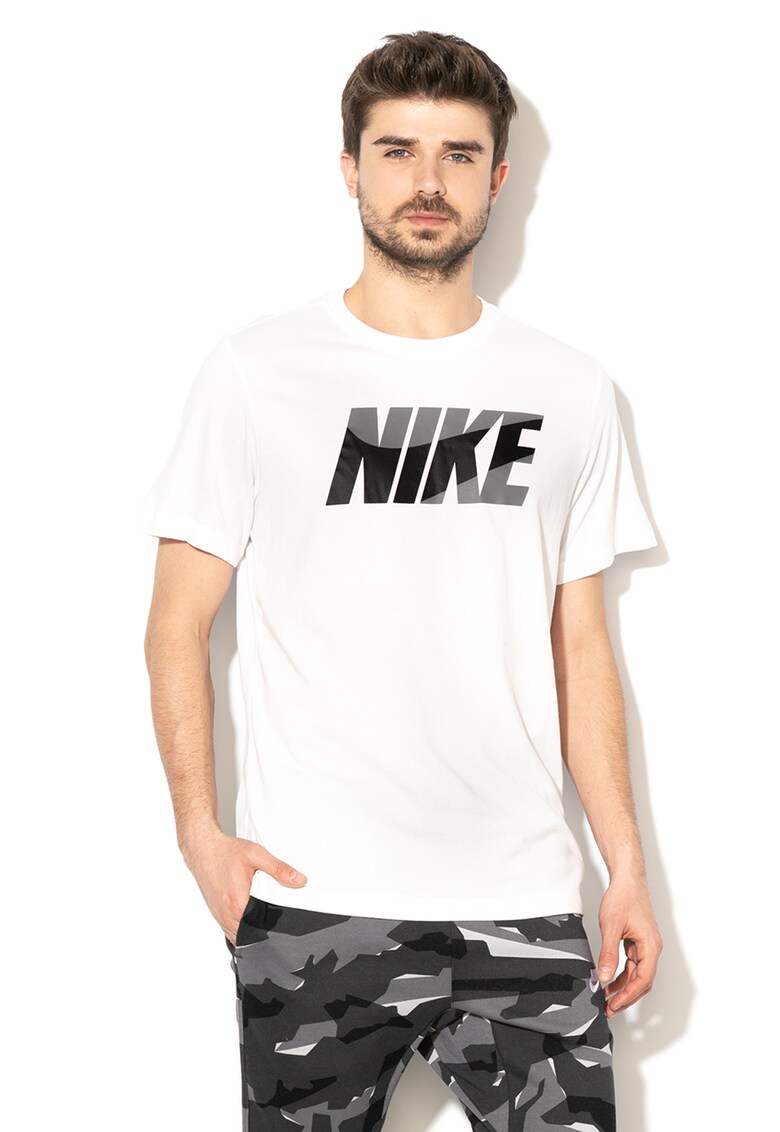 Tricou cu imprimeu logo pentru antrenament Dri Fit