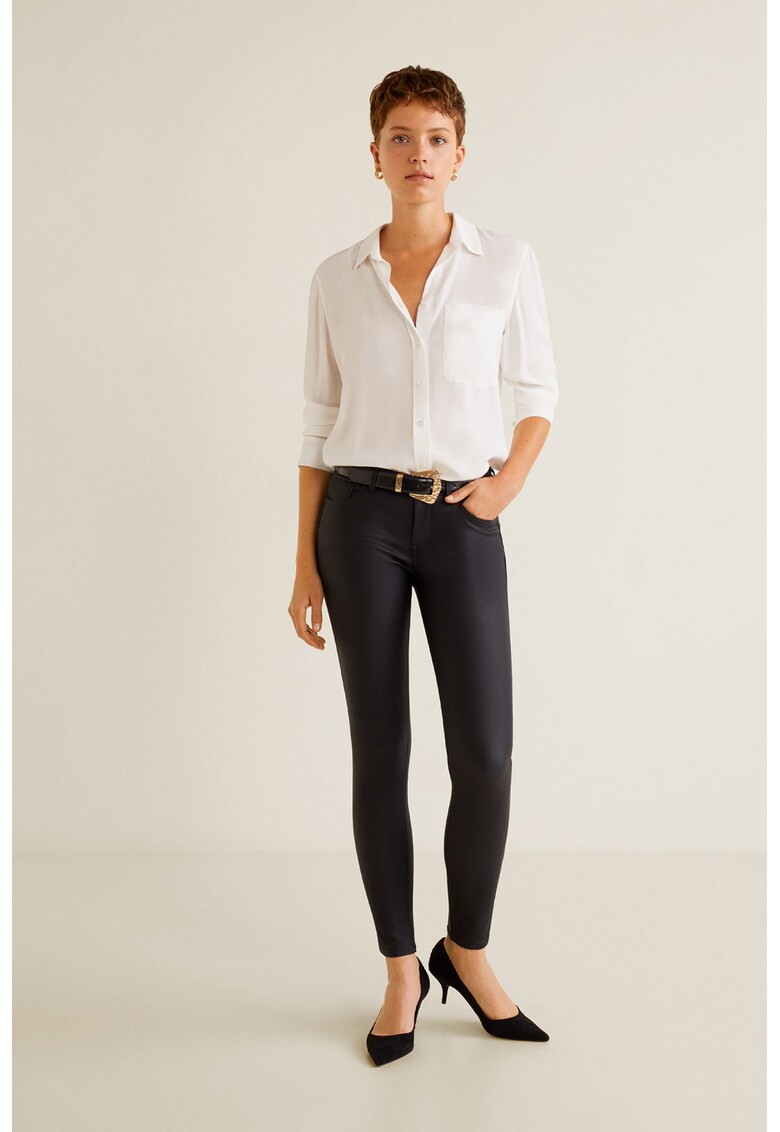 Blugi skinny cu talie joasa Kim