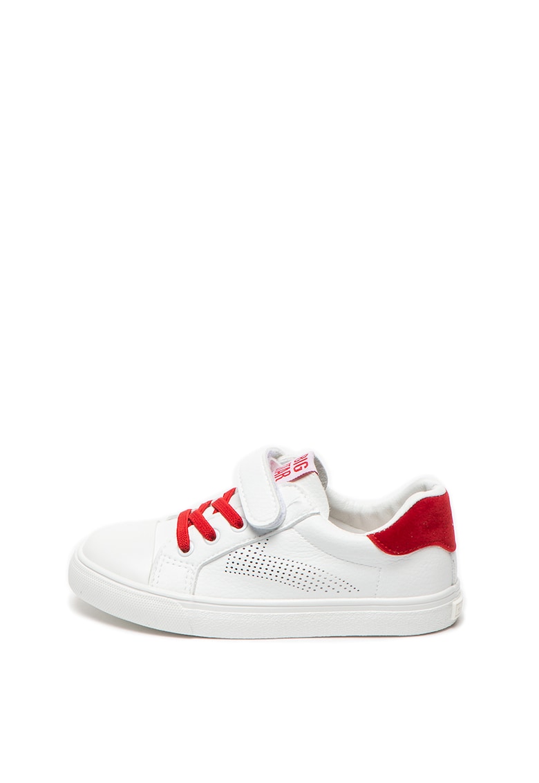 Pantofi sport de piele ecologica cu velcro