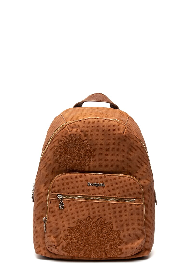 Rucsac de piele ecologica cu detalii brodate Lima Rucsac de piele ecologica cu detalii brodate Lima