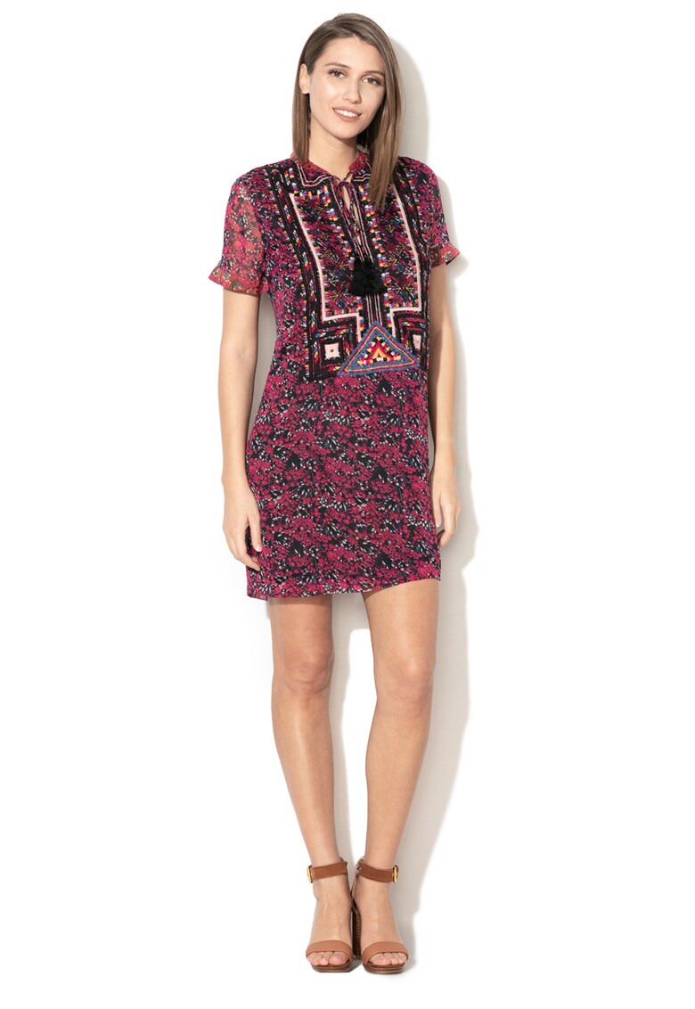 Rochie dreapta cu imprimeu