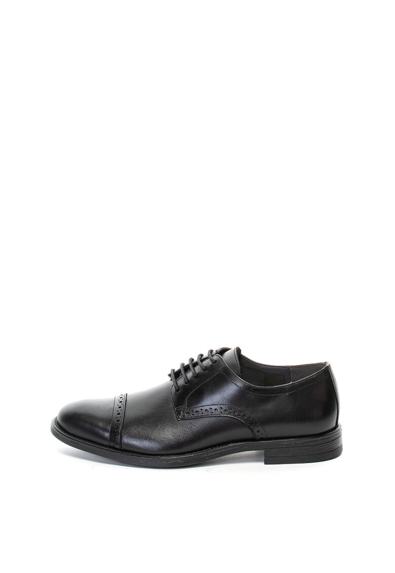 Pantofi de piele cu detalii perforate
