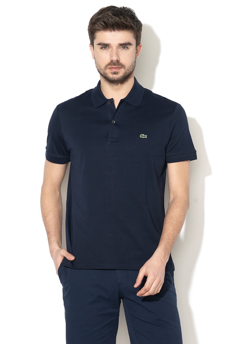 Lacoste Tricou polo regular fit de bumbac - Bleumarin