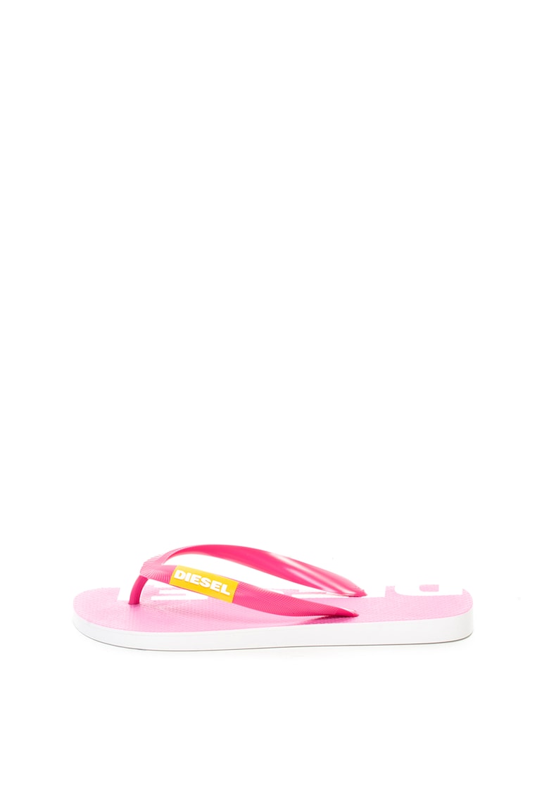 Papuci flip-flop cu detaliu logo Briian