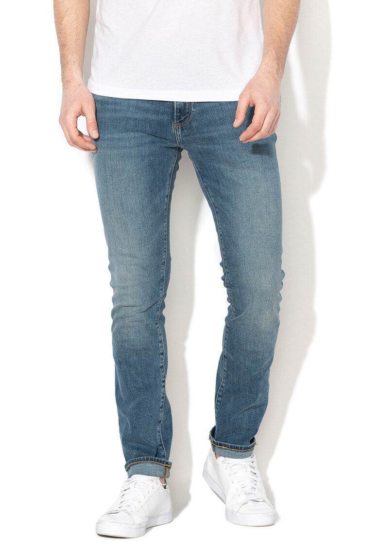 Blugi skinny cu talie medie