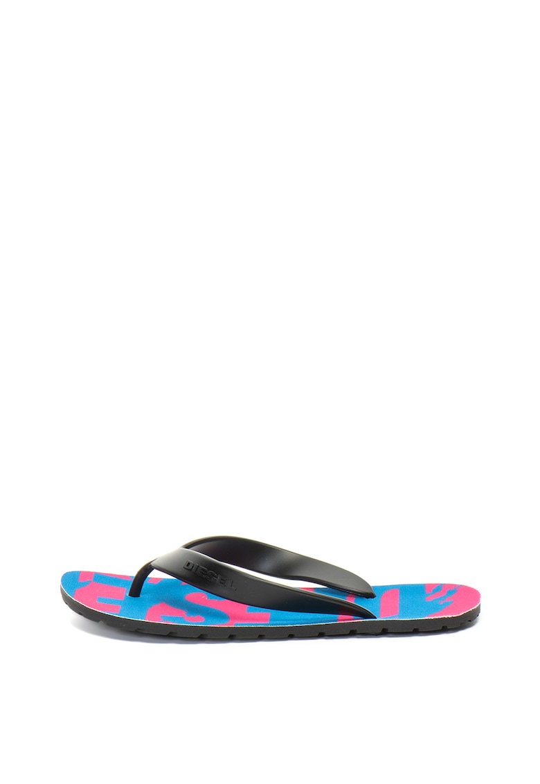 Papuci flip flop cu talpa cu logo Splish