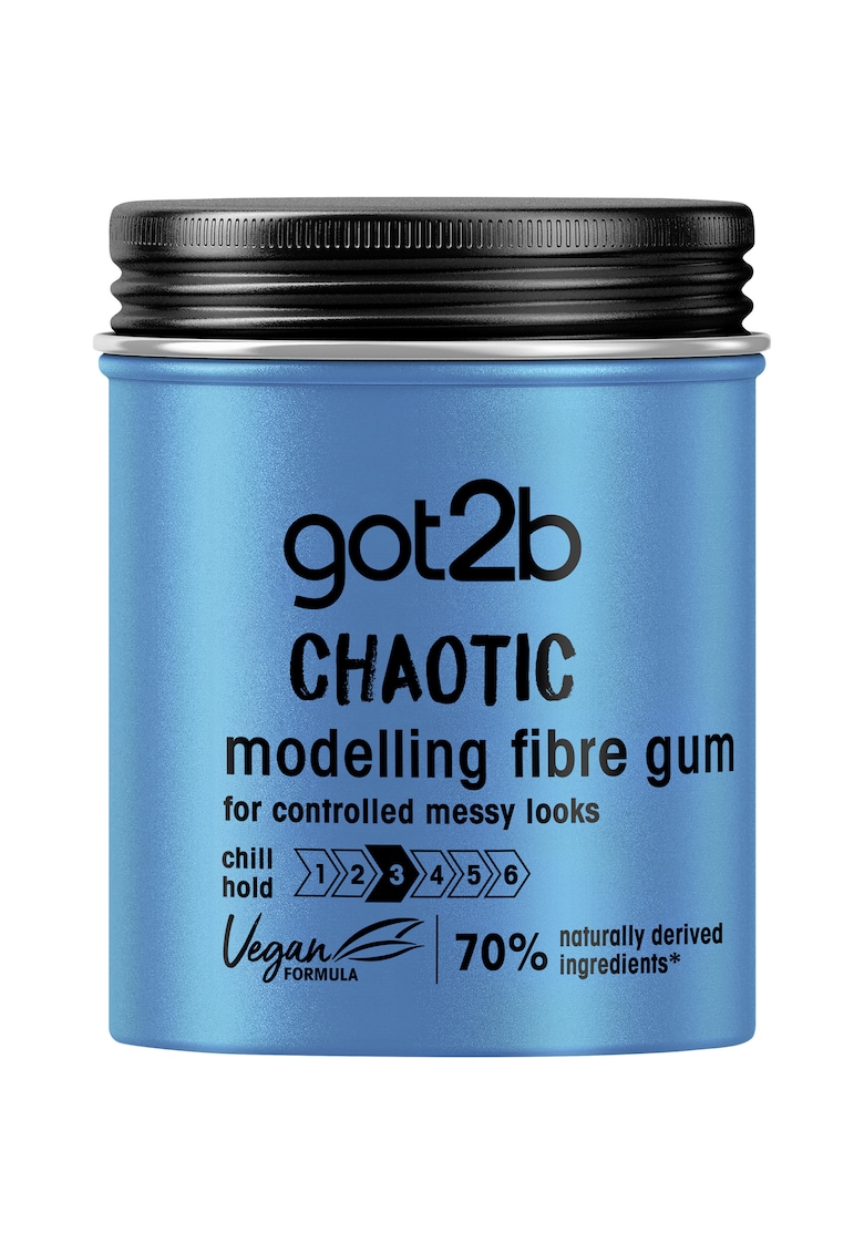 Guma modelatoare pentru par Chaotic fibre gum - cu fixare puternica dar flexibila - 100 ml