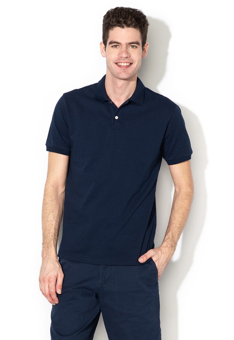 Tricou polo din material pique a