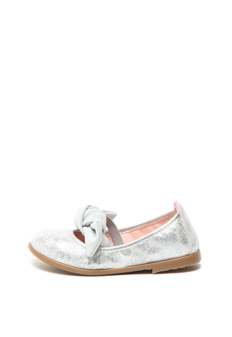 Pantofi mary Jane de piele intoarsa cu aspect stralucitor Tiumen