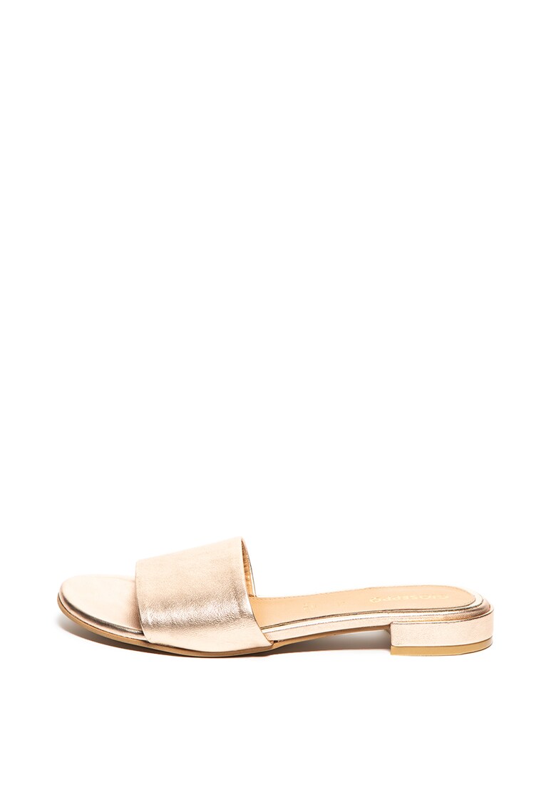 Papuci de piele - cu aspect metalizat Cabourg