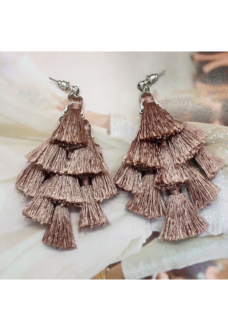 Cercei chandelier lila -