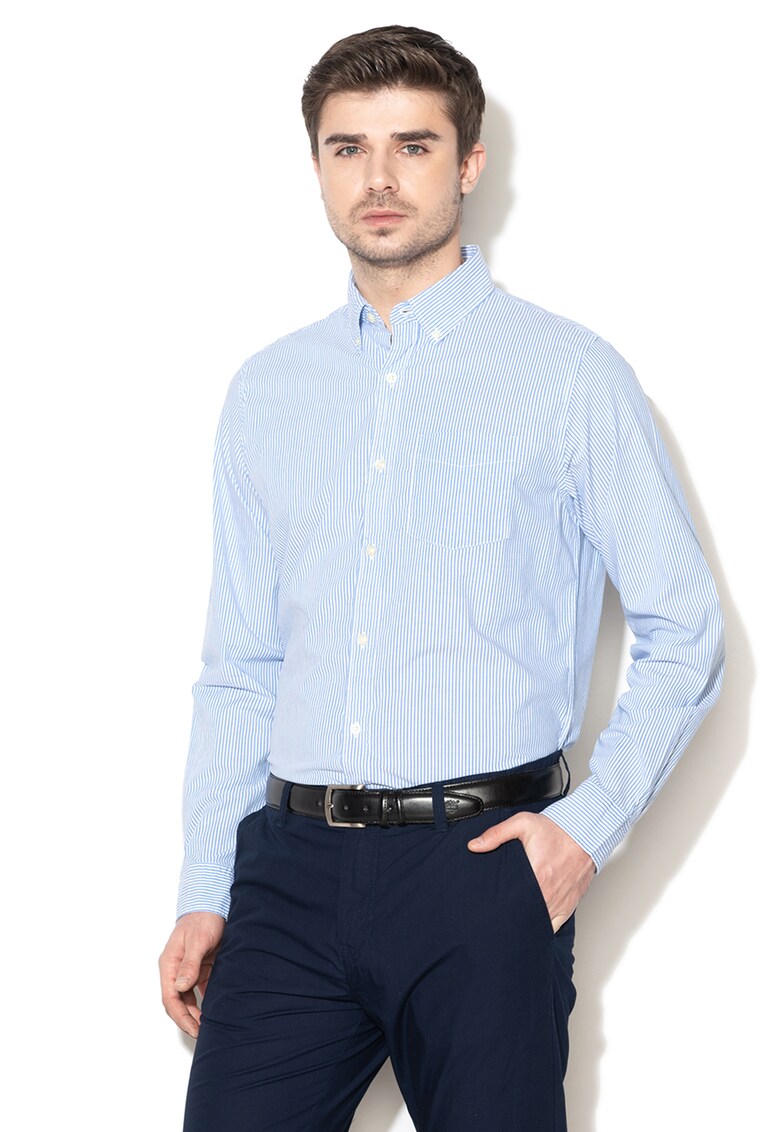 Camasa standard fit cu buzunar aplicat