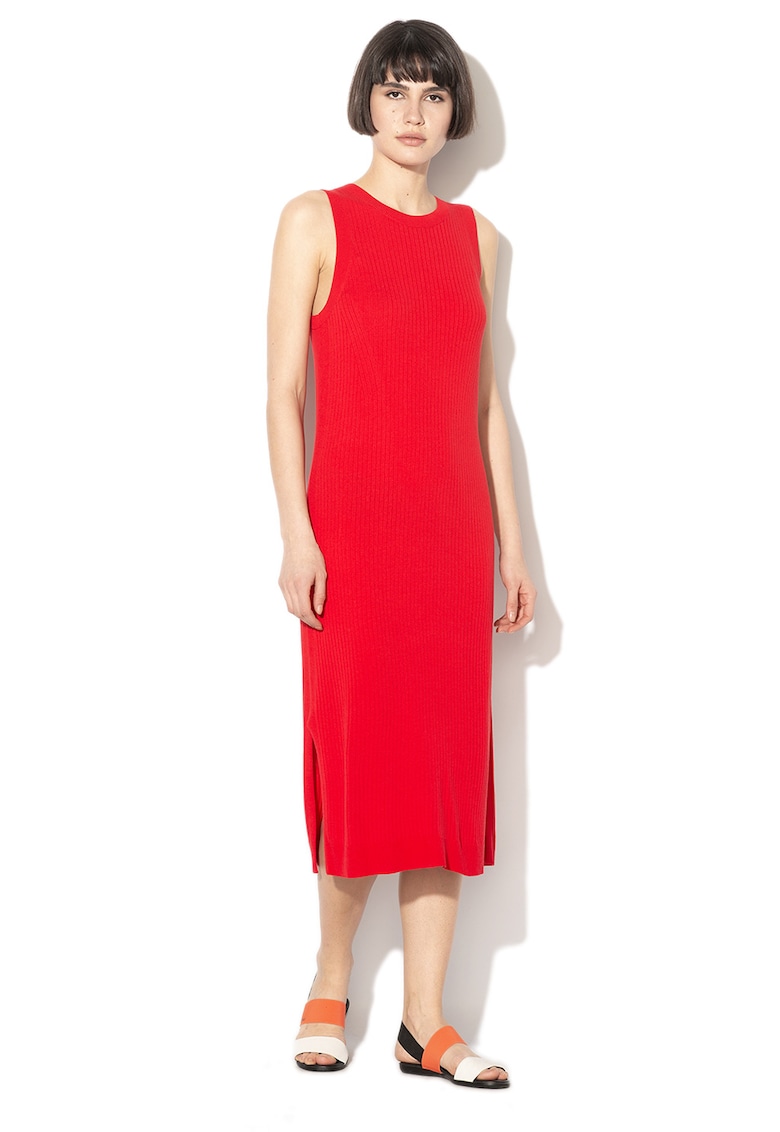 Rochie tip pulover cu striatii