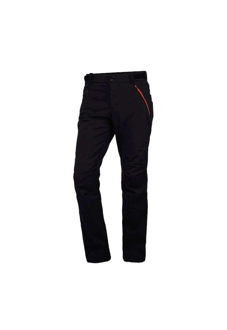 Pantaloni trekking softshell 3L 5K/5K pentru barbati Aldora - Negru/Portocaliu