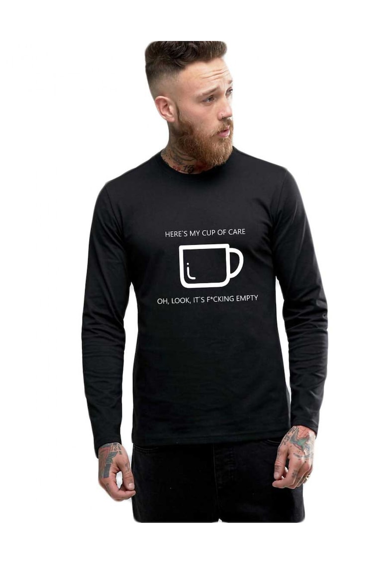 Bluza barbati neagra - Cup of care