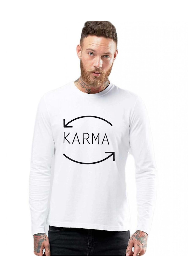 Bluza barbati alba - Karma