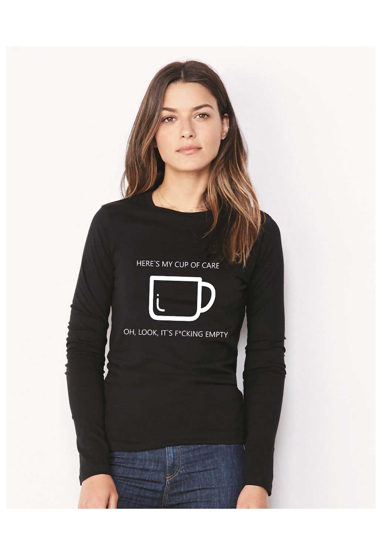 888113380-Bluza dama neagra - Cup of care