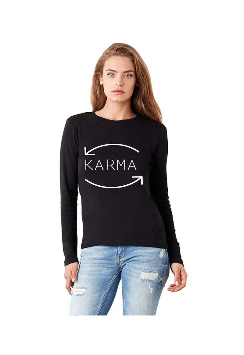 888113392-Bluza dama neagra - Karma