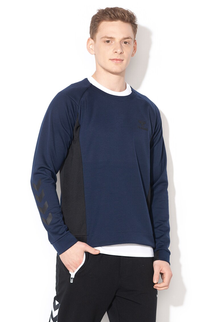 Bluza sport cu fermoar si logo cauciucat - pentru antrenament Ollie
