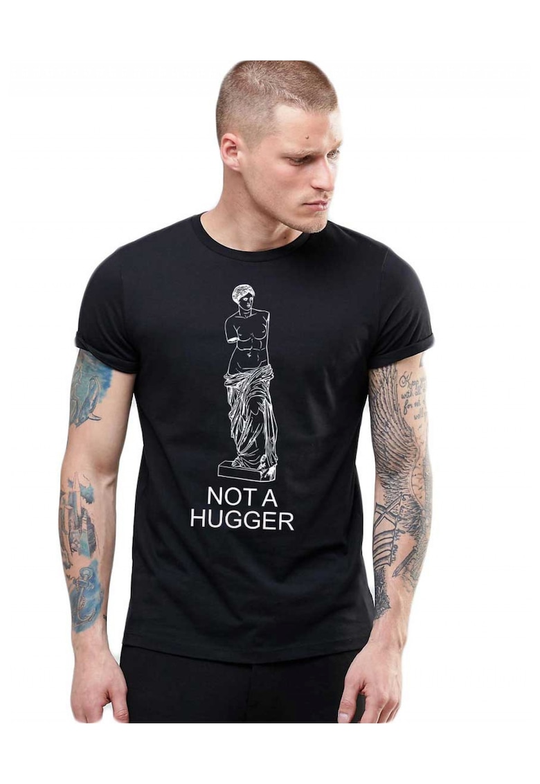 Tricou barbati negru - Not a hugger