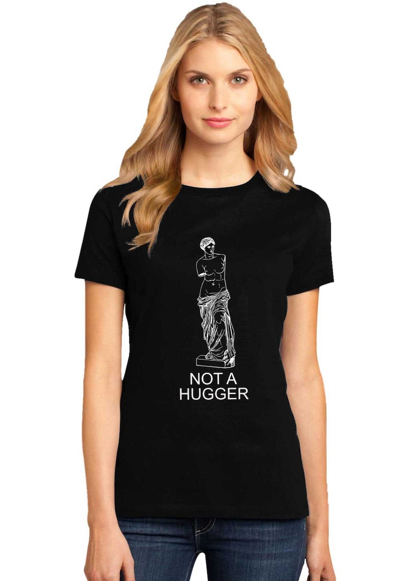 Tricou dama negru - Not a hugger