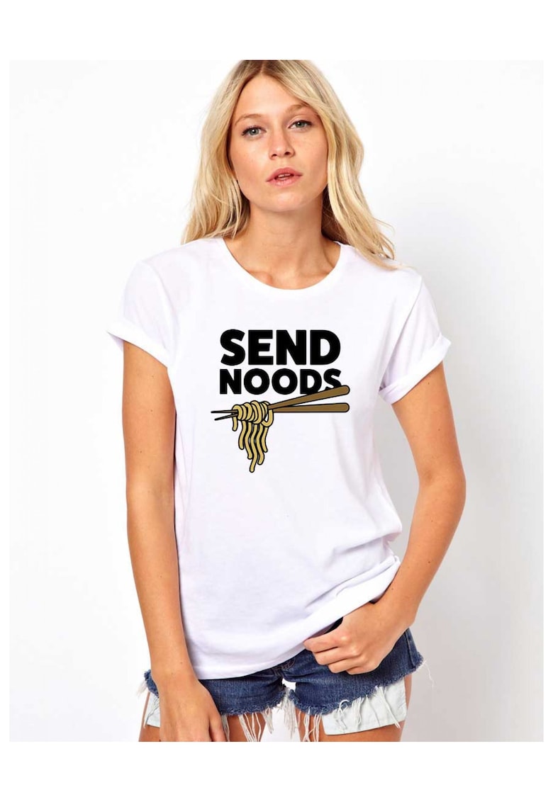 Tricou dama alb - Send noods