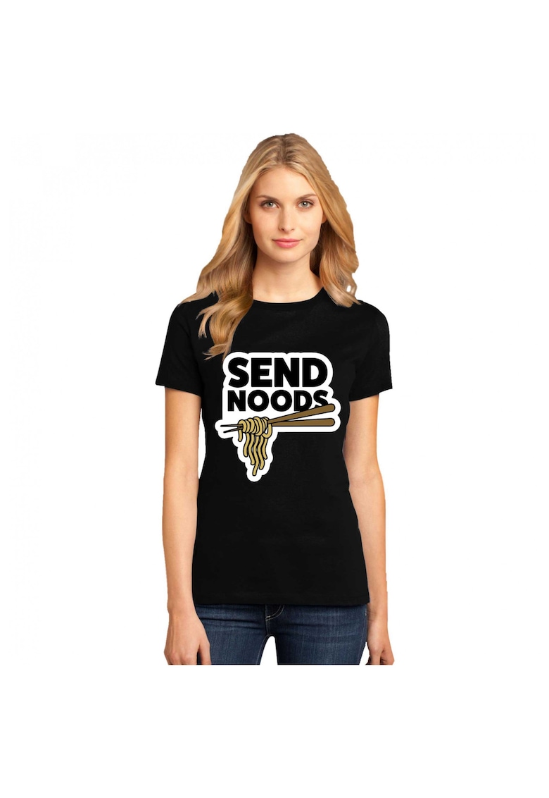 Tricou dama negru - Send noods