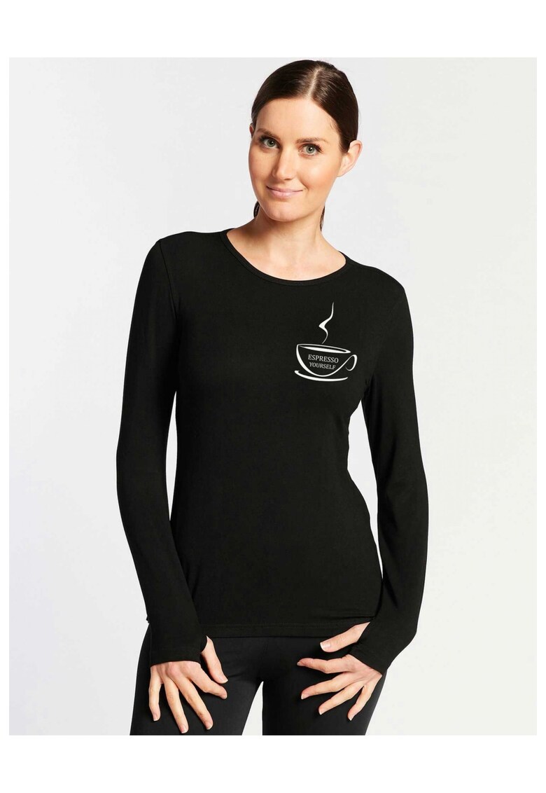888113468-Bluza dama neagra - Espresso Yourself II