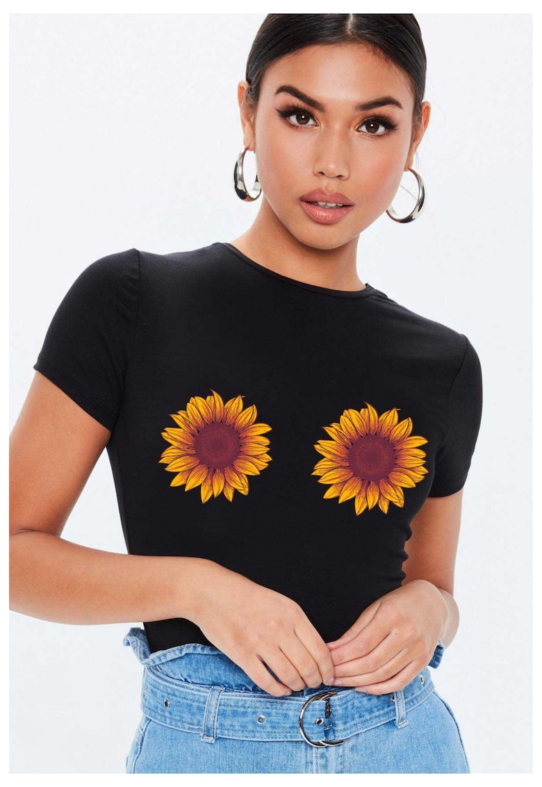 Tricou dama negru - Sunflower