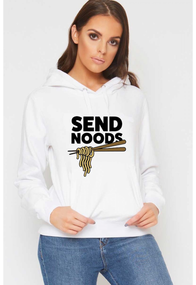 Hanorac dama alb - Send Noods