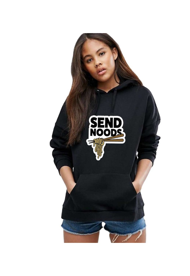 Hanorac dama negru - Send Noods